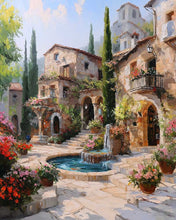 Load image into Gallery viewer, Diamond Painting - Mediterranean Villa