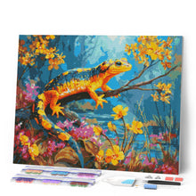 Load image into Gallery viewer, Diamond Painting - Golden Salamander