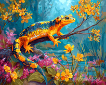 Load image into Gallery viewer, Diamond Painting - Golden Salamander