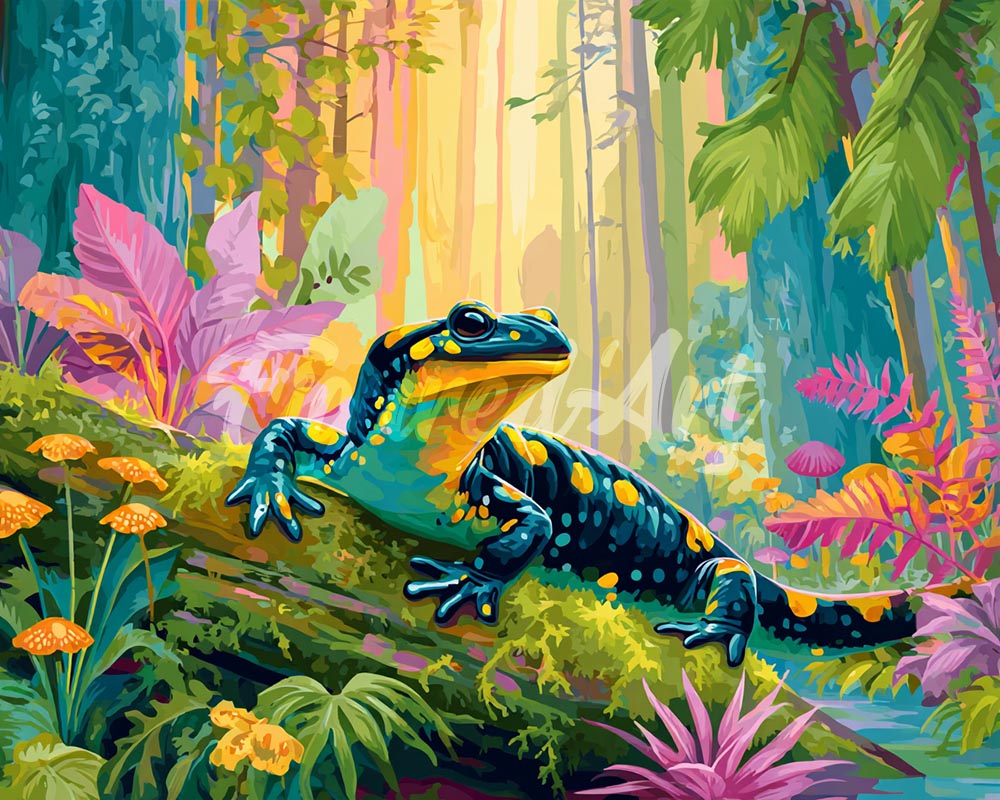 Diamond Painting - Woodland Salamander