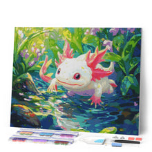 Load image into Gallery viewer, Diamond Painting - Swimming Axolotl