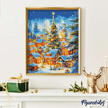 Load image into Gallery viewer, Diamond Painting - Sparkling Christmas Village 40x50cm canvas already framed