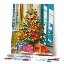 Load image into Gallery viewer, Diamond Painting - Bright Christmas Tree 40x50cm canvas already framed