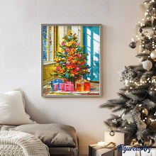 Load image into Gallery viewer, Diamond Painting - Bright Christmas Tree 40x50cm canvas already framed