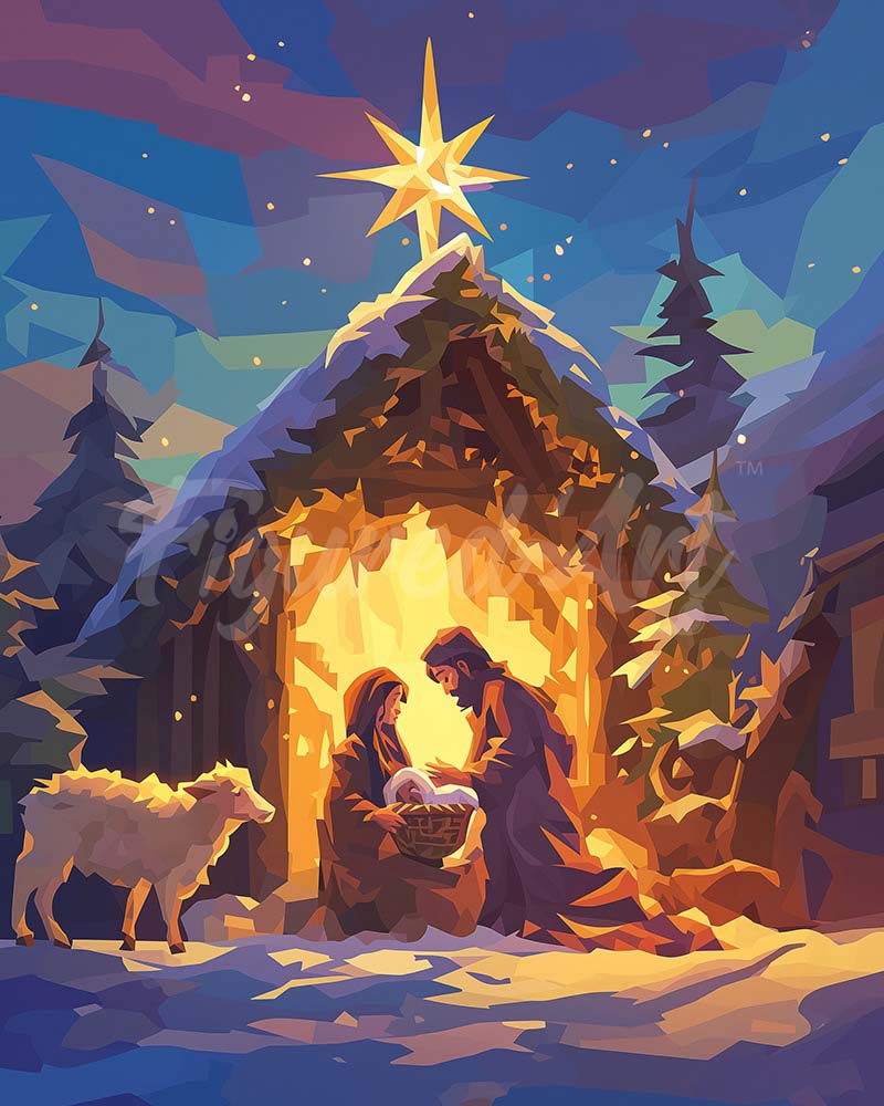 Diamond Painting - Silent Night 40x50cm canvas already framed