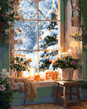 Load image into Gallery viewer, Diamond Painting - Romantic Winter 40x50cm canvas already framed