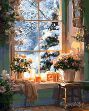 Load image into Gallery viewer, Diamond Painting - Romantic Winter 40x50cm canvas already framed