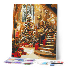 Load image into Gallery viewer, Diamond Painting - Grand Christmas Hall 40x50cm canvas already framed