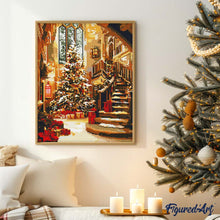 Load image into Gallery viewer, Diamond Painting - Grand Christmas Hall 40x50cm canvas already framed