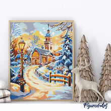 Load image into Gallery viewer, Diamond Painting - Path to the Chapel 40x50cm canvas already framed