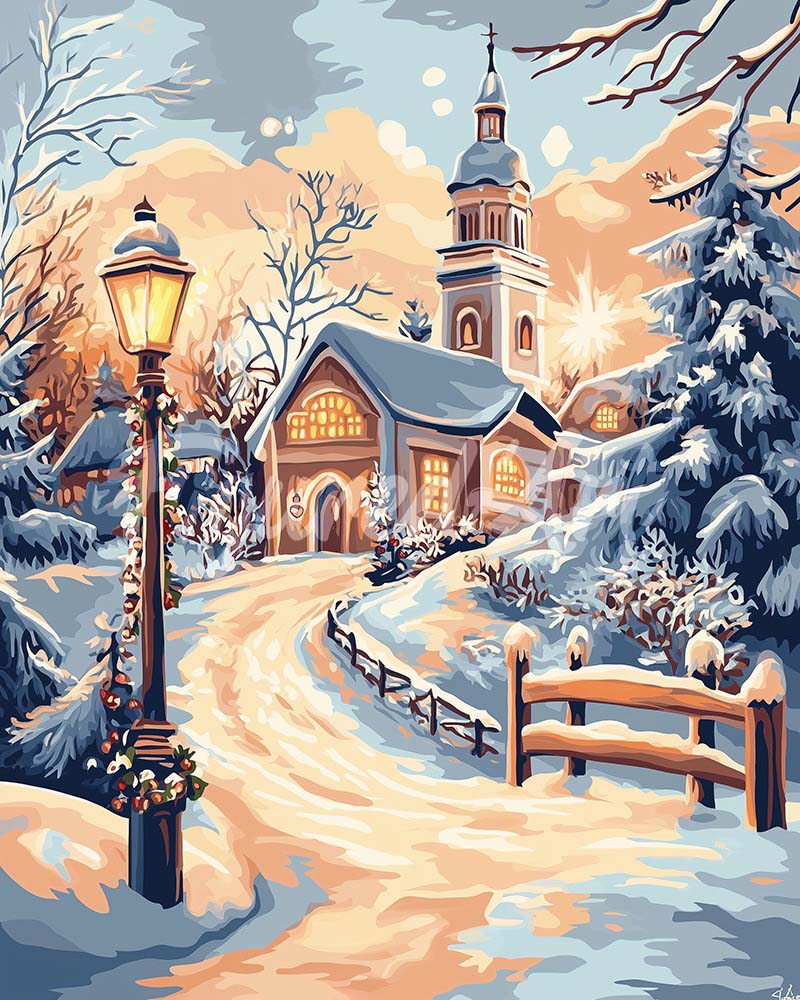 Diamond Painting - Path to the Chapel