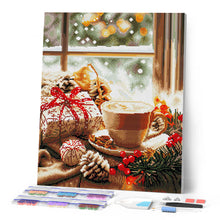Load image into Gallery viewer, Diamond Painting - Holiday Coffee Time 40x50cm canvas already framed