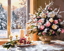 Load image into Gallery viewer, Diamond Painting - Romantic Christmas Eve 40x50cm canvas already framed