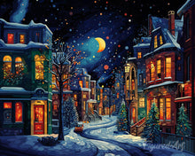 Load image into Gallery viewer, Diamond Painting - Crescent Over Winter 40x50cm canvas already framed