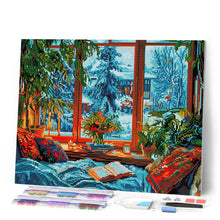 Load image into Gallery viewer, Diamond Painting - Cosy Winter Evening 40x50cm canvas already framed