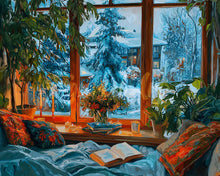 Load image into Gallery viewer, Diamond Painting - Cosy Winter Evening 40x50cm canvas already framed
