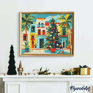 Diamond Painting - Colourful Festive Plaza
