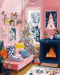 Diamond Painting - Artistic Holiday Corner