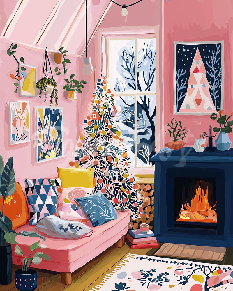 Diamond Painting - Artistic Holiday Corner