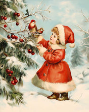 Load image into Gallery viewer, Diamond Painting - Christmas Cute Girl 2