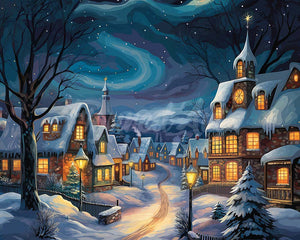 Diamond Painting - Starry Christmas Village