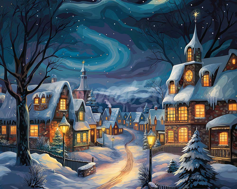Diamond Painting - Starry Christmas Village