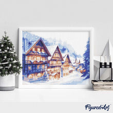 Load image into Gallery viewer, Diamond Painting - Snowy Village in Watercolour