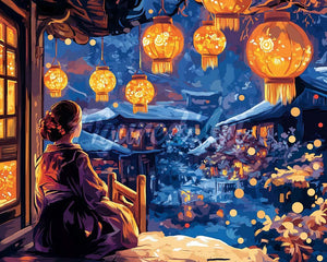 Diamond Painting - Lantern Festival Night