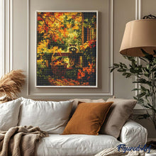Load image into Gallery viewer, Diamond Painting - Cute Raccoon in Autumn