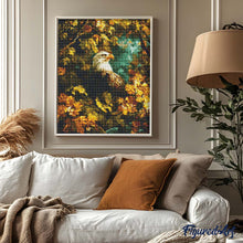 Load image into Gallery viewer, Diamond Painting - Eagle Among Golden Leaves