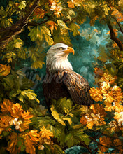 Load image into Gallery viewer, Diamond Painting - Eagle Among Golden Leaves