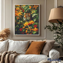 Load image into Gallery viewer, Diamond Painting - Leopard in Autumn