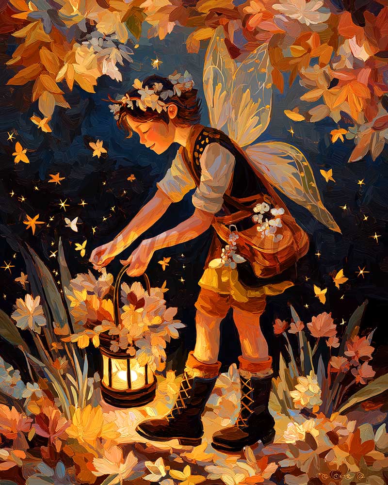 Diamond Painting - Cute Autumn Fairy