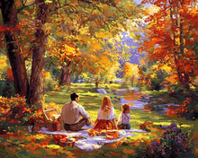 Load image into Gallery viewer, Diamond Painting - Autumn Family Picnic
