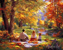 Load image into Gallery viewer, Diamond Painting - Autumn Family Picnic