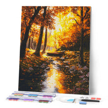 Load image into Gallery viewer, Diamond Painting - Golden Autumn Stream