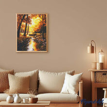 Load image into Gallery viewer, Diamond Painting - Golden Autumn Stream