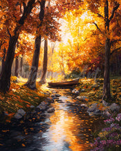Load image into Gallery viewer, Diamond Painting - Golden Autumn Stream