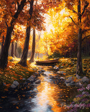 Load image into Gallery viewer, Diamond Painting - Golden Autumn Stream
