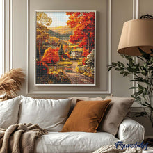 Load image into Gallery viewer, Diamond Painting - Country Road in Autumn