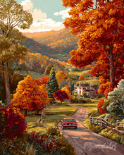 Load image into Gallery viewer, Diamond Painting - Country Road in Autumn