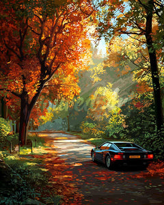 Diamond Painting - Golden Road Journey
