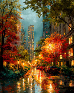 Diamond Painting - Autumn City Lights