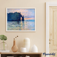 Load image into Gallery viewer, Diamond Painting - The Cliff, Étretat, Sunset - Monet