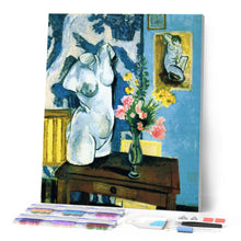 Load image into Gallery viewer, Diamond Painting - Plaster Torso with Bouquet of Flowers - Matisse
