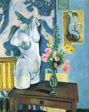 Load image into Gallery viewer, Diamond Painting - Plaster Torso with Bouquet of Flowers - Matisse