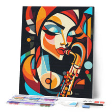 Load image into Gallery viewer, Diamond Painting - Bold Abstract Sax Lady