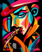 Load image into Gallery viewer, Diamond Painting - Bold Abstract Sax Man