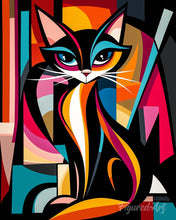 Load image into Gallery viewer, Diamond Painting - Bold Abstract Cat