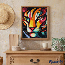 Load image into Gallery viewer, Diamond Painting - Bold Abstract Tiger 1